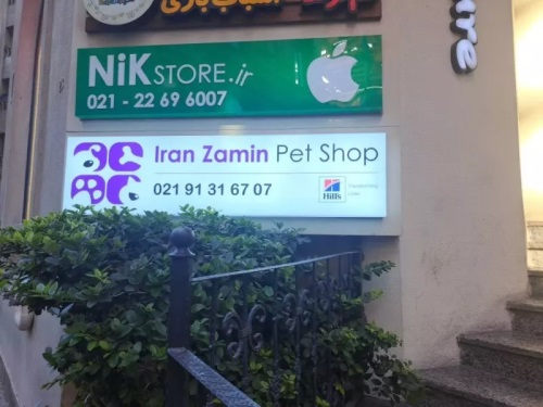 پت شاپ ایران زمین در خیابان فرشته
