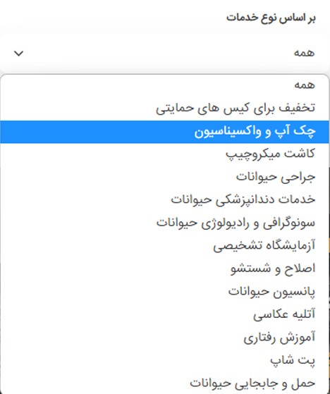 لیست مراکز چکاپ و واکسن حیوانات | پت لینک
