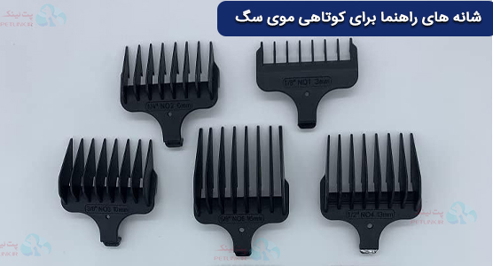 تیغه‌ها و شانه‌های راهنما (Blades and Guide Combs) | کوتاهی موی سگ تو خونه