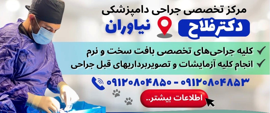 مرکز تخصصی جراحی دامپزشکی دکتر فلاح در نیاوران