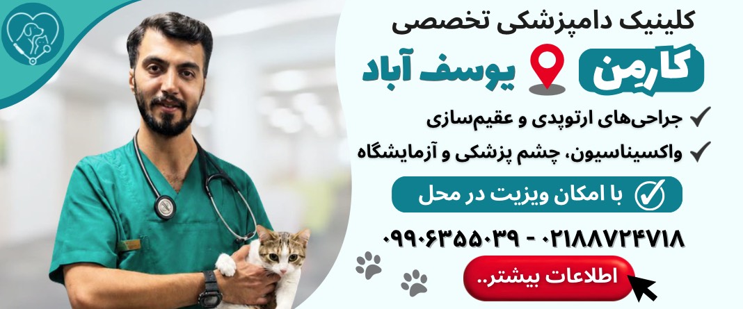 کلینیک دامپزشکی کارمن در یوسف آباد