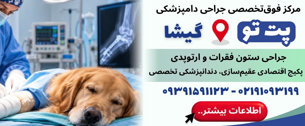 کلینیک دامپزشکی تخصصی پت تو در گیشا